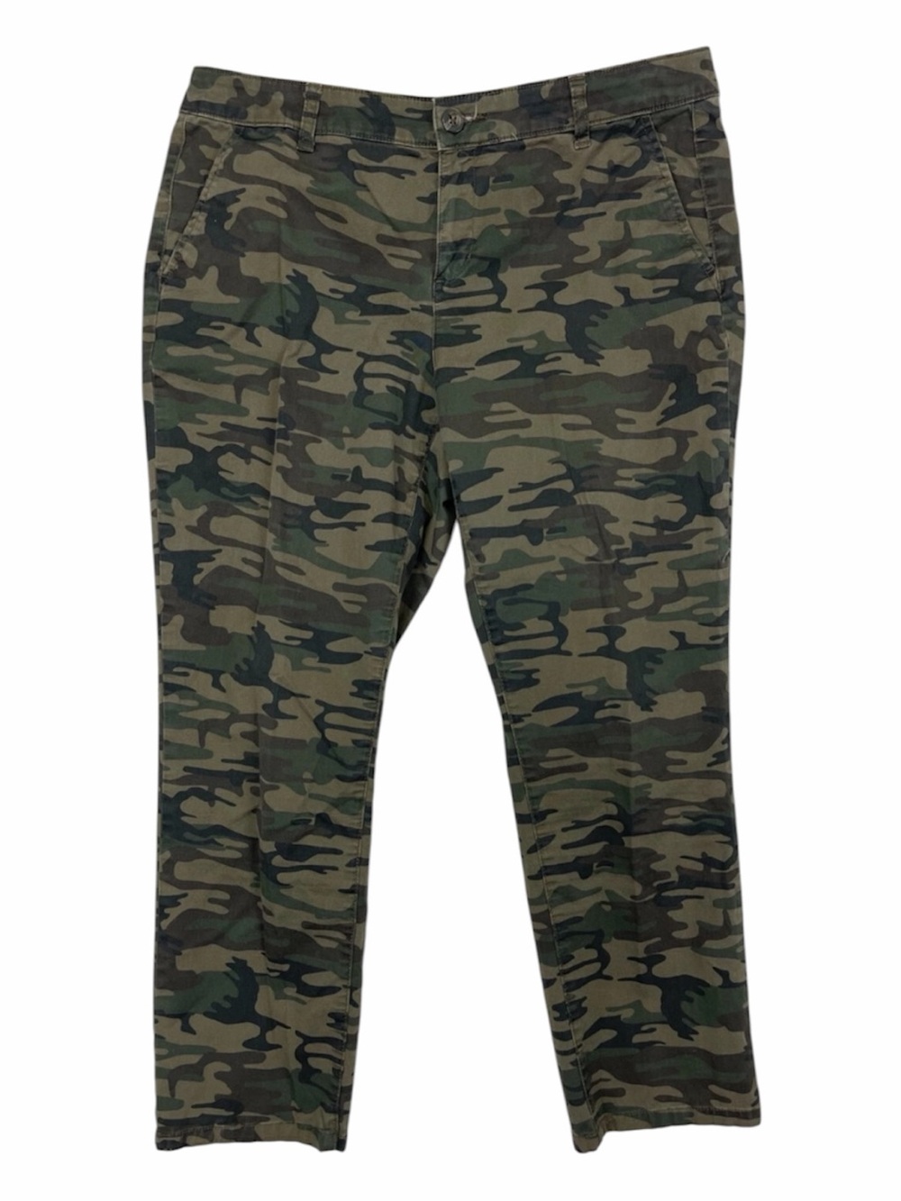 a.n.a Women's Green Camo Capris